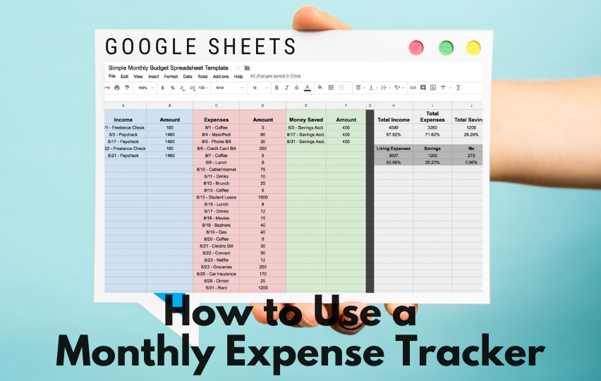 How to Use a Monthly Expense Tracker in Google Sheets